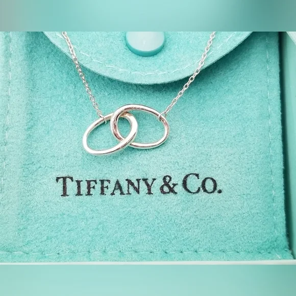 Vintage Tiffany & Co. Double Loop Pendant Necklace - Picture 2 of 6